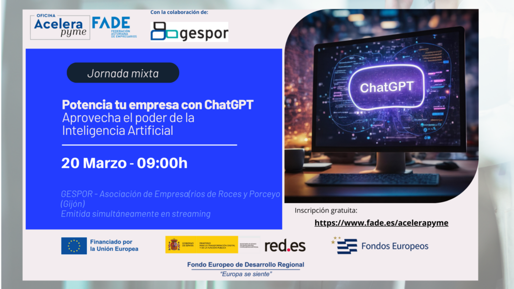 20 de marzo - Jornada organizada por FADE a través de la Oficina Acelera Pyme